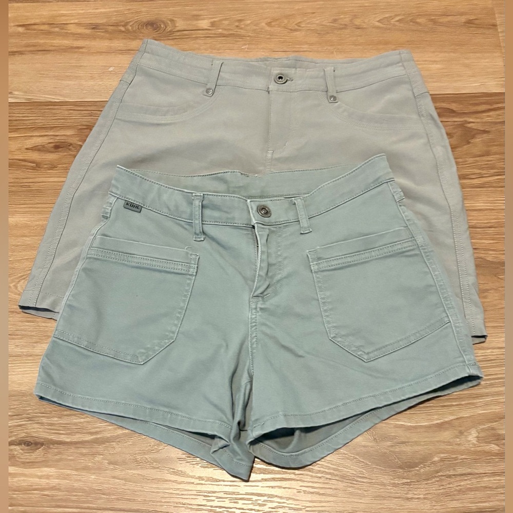 Kuhl Sz 4 Set of 2 Shorts Gray Outdoors Hiking